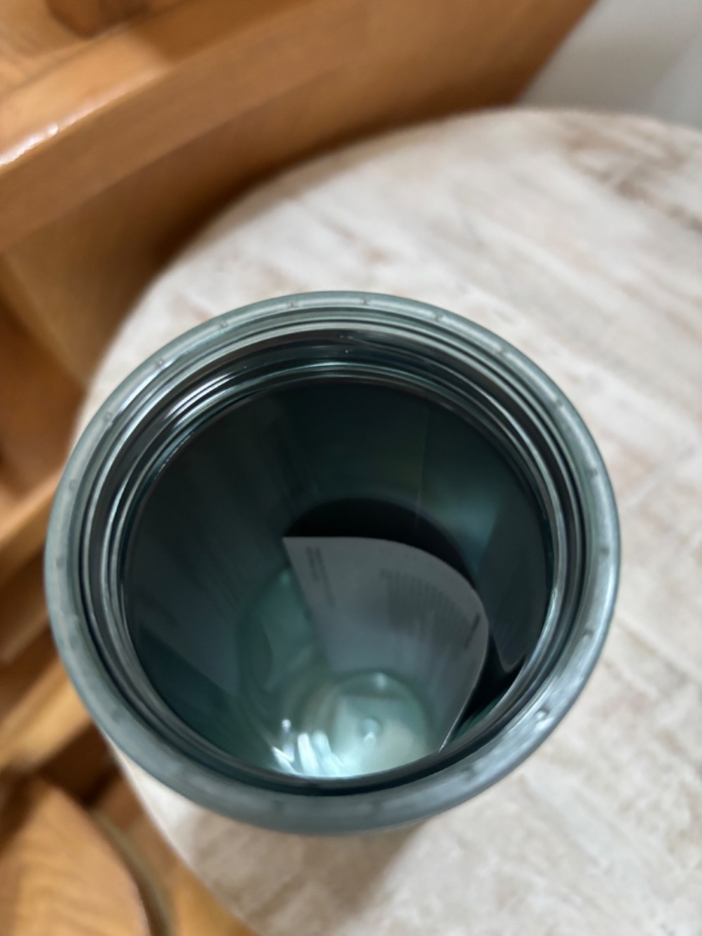 NWT Starbucks Holiday 2021 Mint Frosted Ribbon Tumbler 16oz Grande Iridescent - Picture 3 of 3